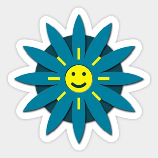 Smiley flower Sticker